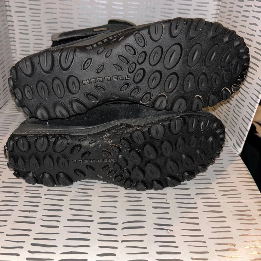 Merrell‎ Ember Waterproof Kids Black Snow Boots Polartec Youth 5.5 86155